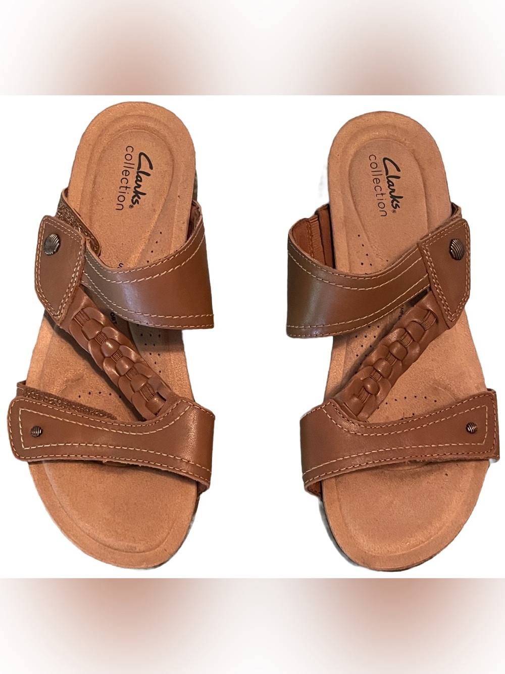 Women's‎ Clarks, April Raelyn Sandal 26182317 Tan LEATHER 10M